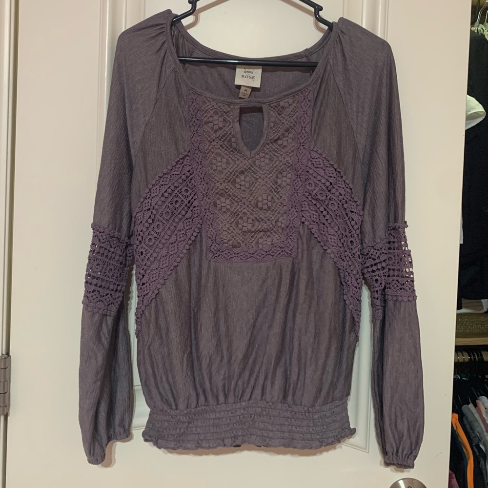 Knox Rose Purple Blouse